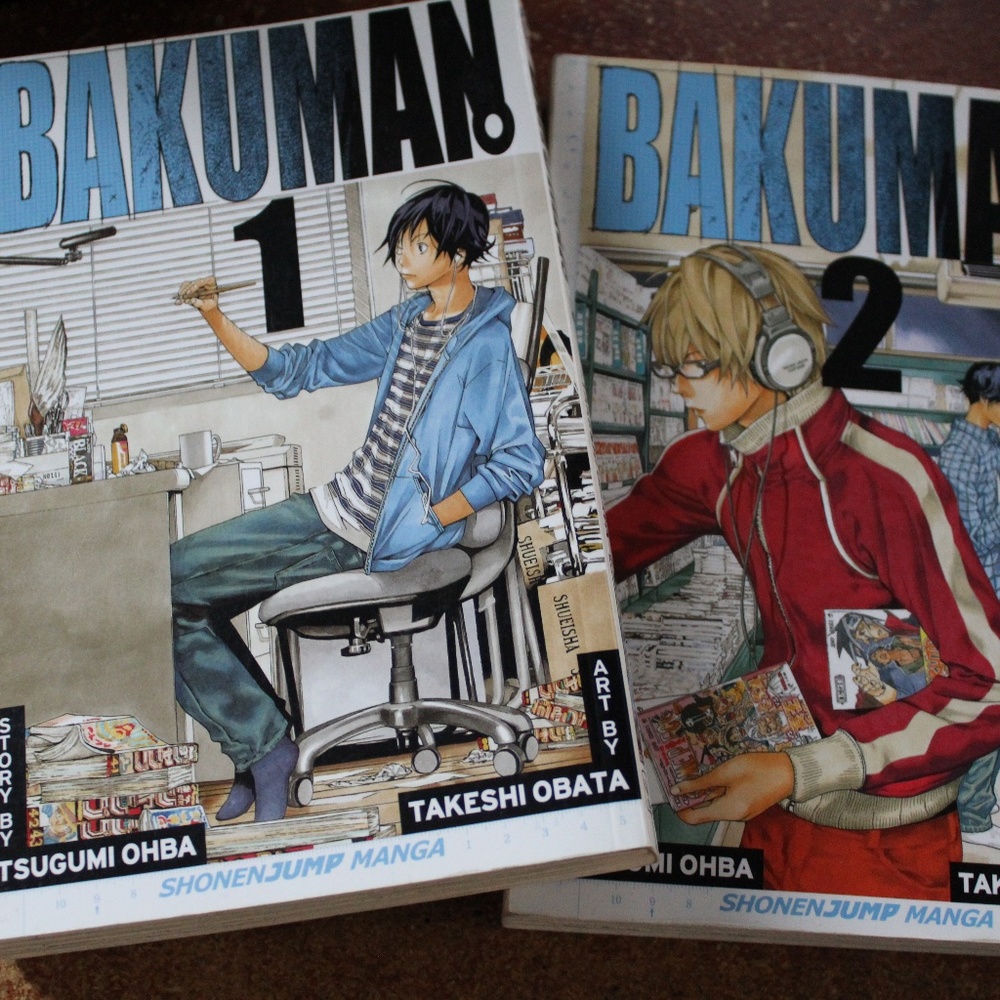 Bakuman manga Volume 1 and 2